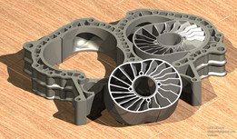 二冲程旋转发动机转子