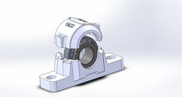 组装轴承座SNG 509、1209轴承和刷涂轴承40mm