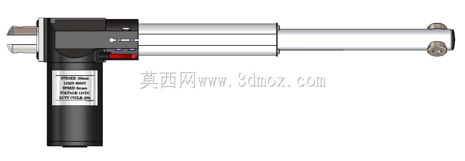 电动缸12VDC 6000N 5mm/s