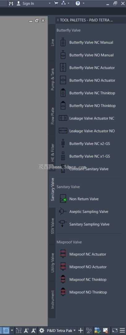 PID\u0026卫生标准的3D符号库