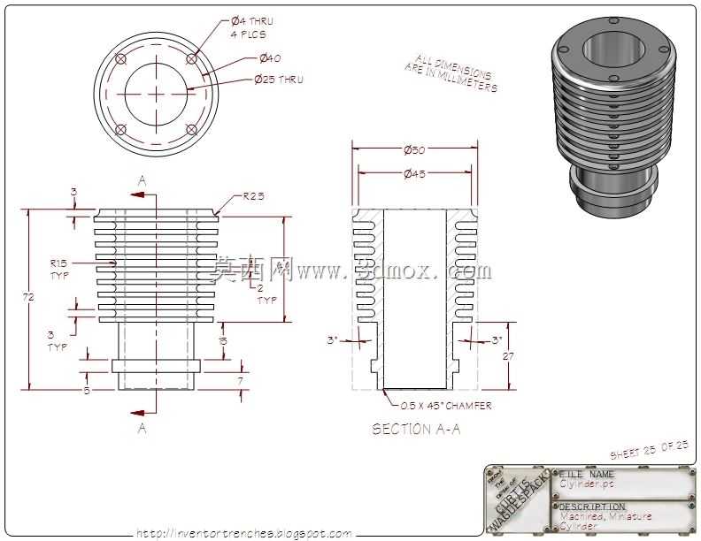 Autodesk Inventor Practice���ͼ