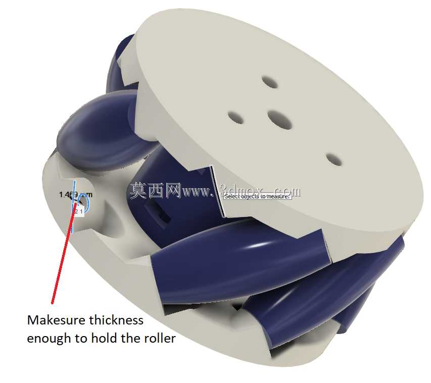 任何尺寸的完美mecanum车轮