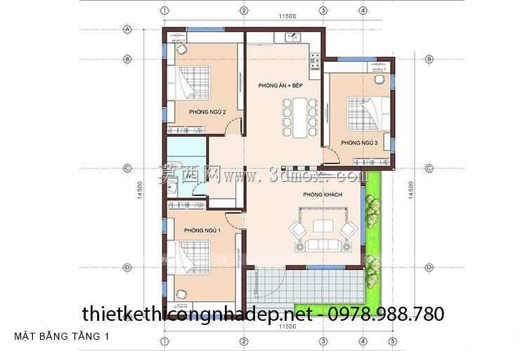Bi公司?t th? v??n 1吨?ng-一层现代住宅