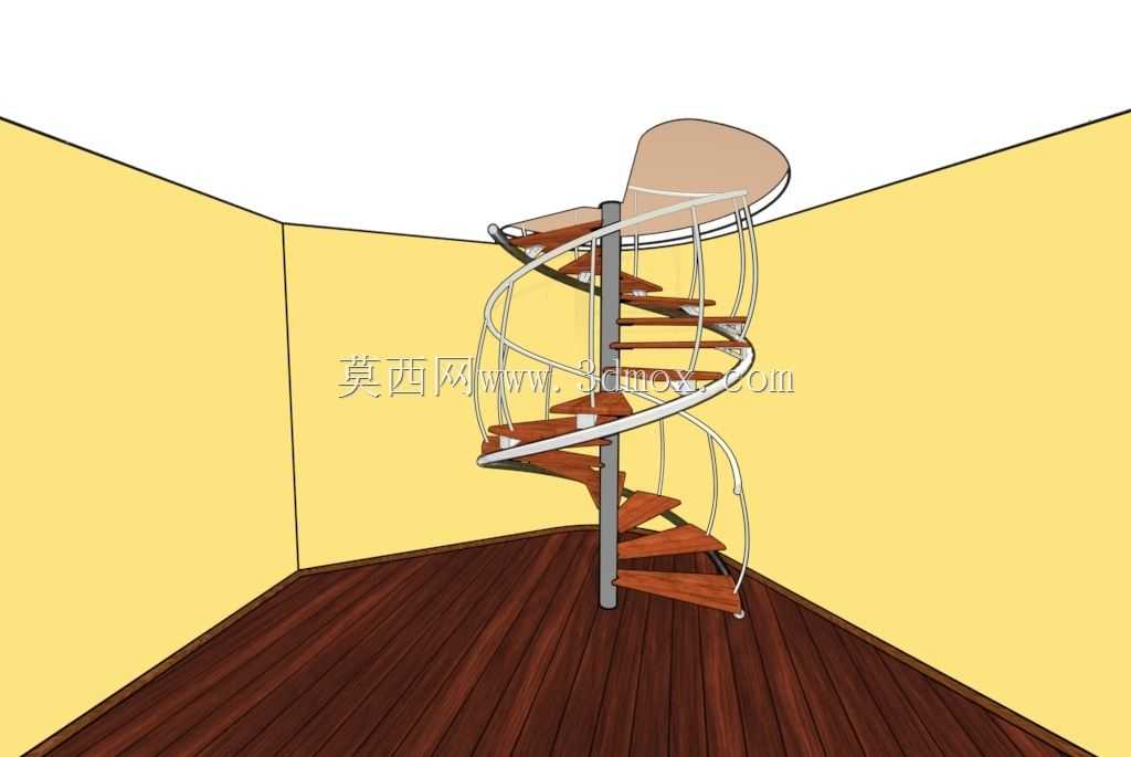 螺旋木楼梯