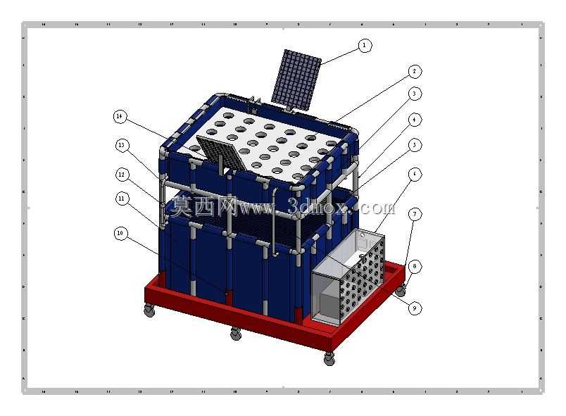 SolidWorks 2016��Aquaponicsϵͳģ��