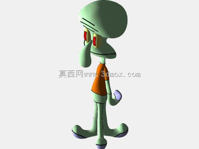 Lula Molusco Squidward触手Sérgio CAD CAM