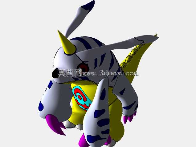 Gabumon Digimon S��rgio CAD CAM