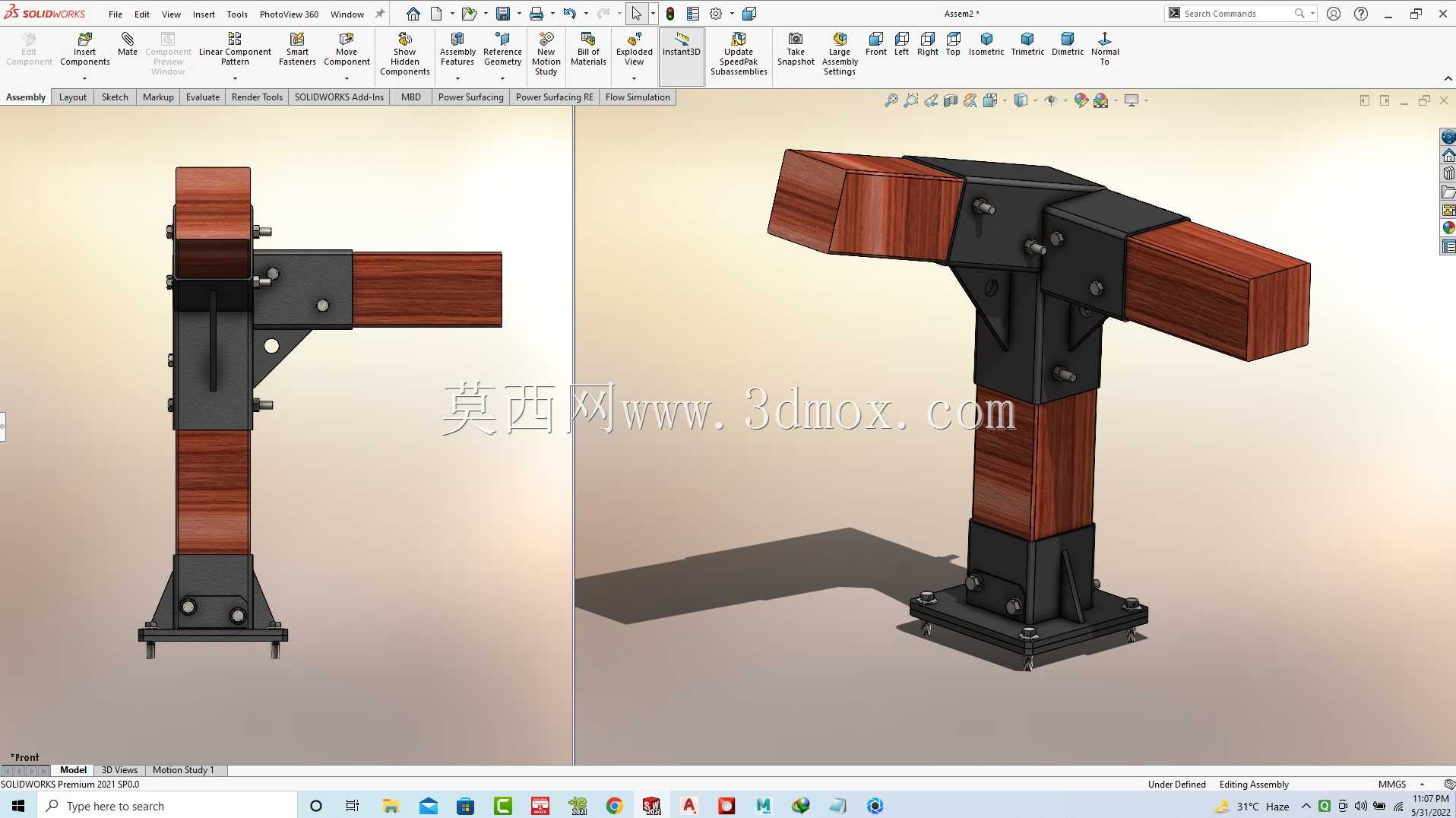 Solidworks教程#227 DA Engineering在Solidworks中焊接件的角接头