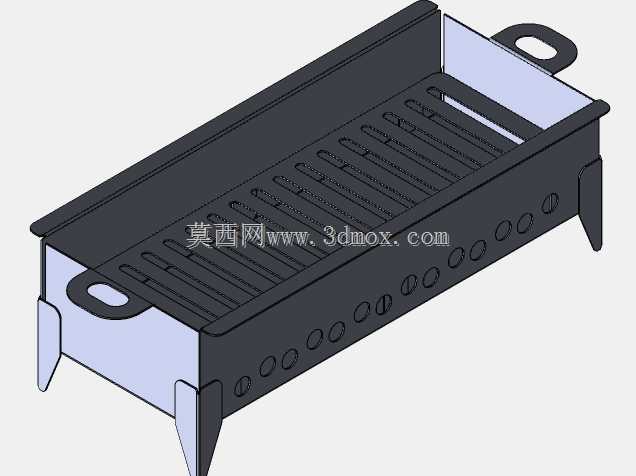 用于数控等离子或激光切割的烧烤炉SolidWorks设计