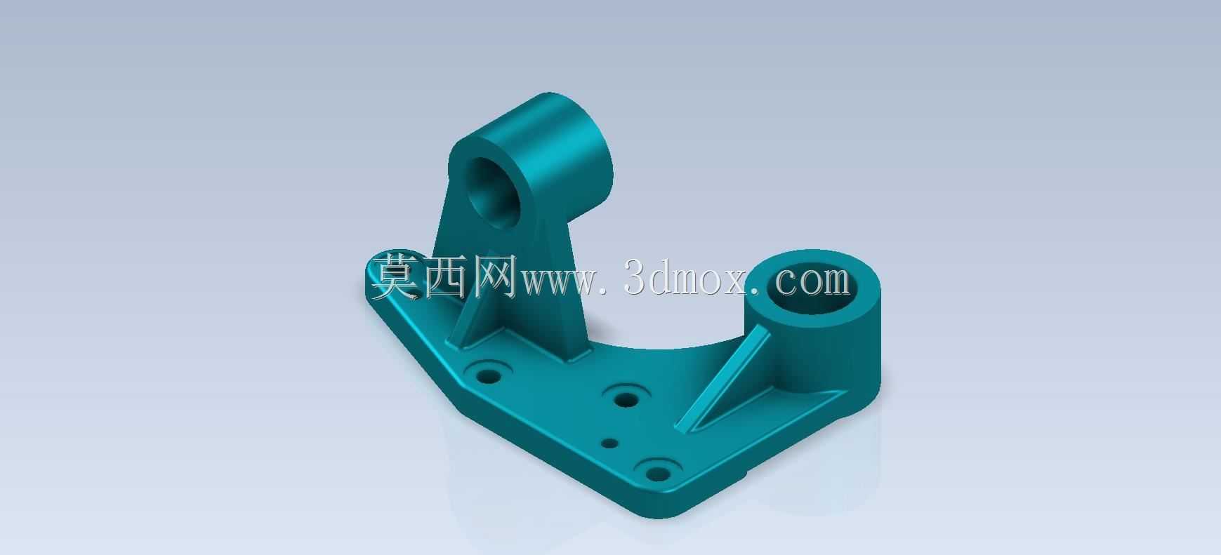 Studycadcam 3D CAD练习372/Lever Bracket/Autodesk Inventor Pro