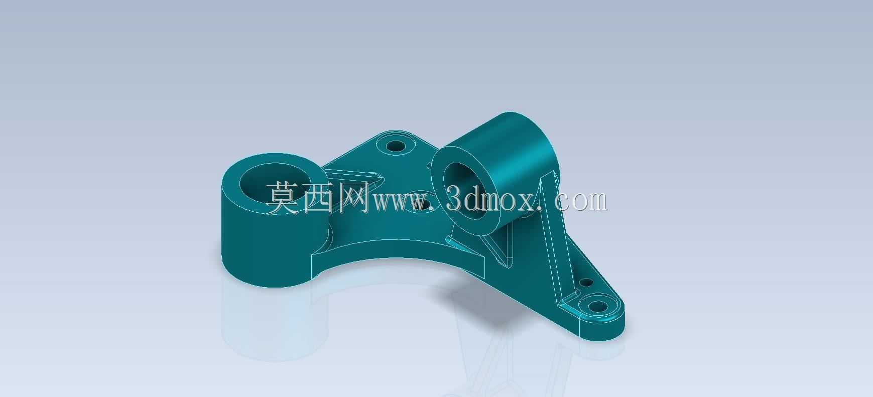 Studycadcam 3D CAD练习372/Lever Bracket/Autodesk Inventor Pro