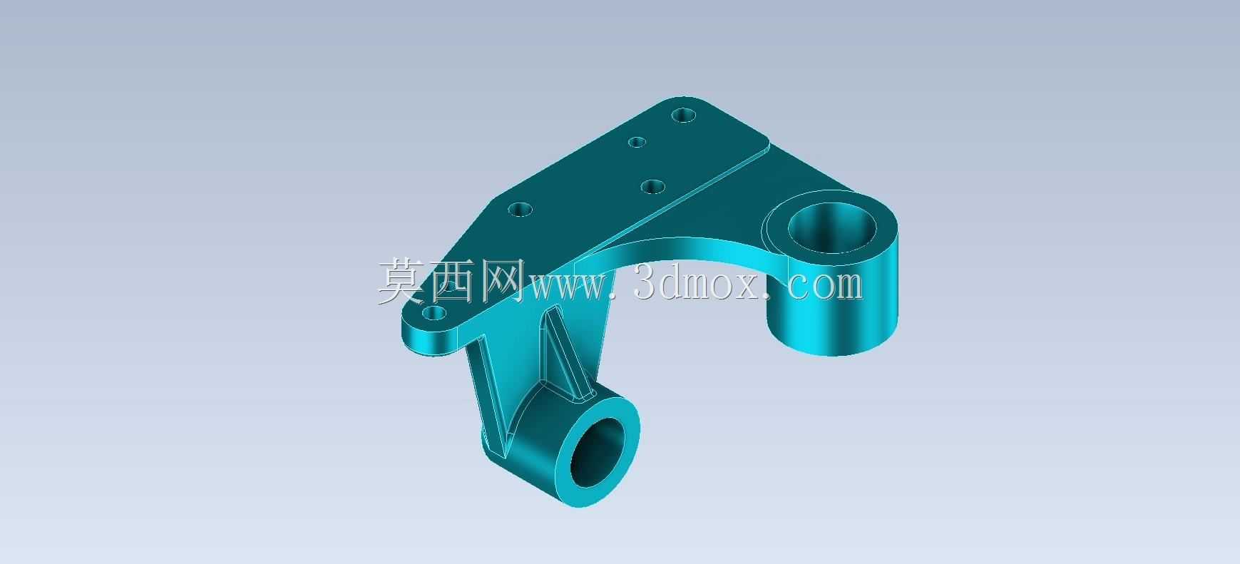 Studycadcam 3D CAD练习372/Lever Bracket/Autodesk Inventor Pro