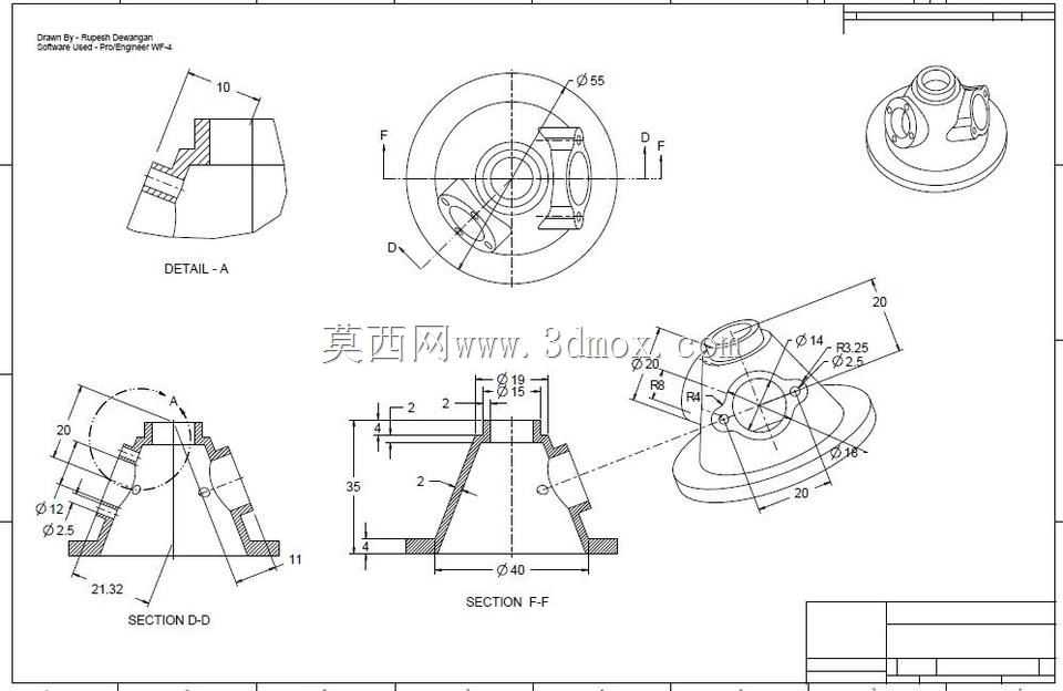 Studycadcam 3D CAD练习361/Autodesk Inventor Pro