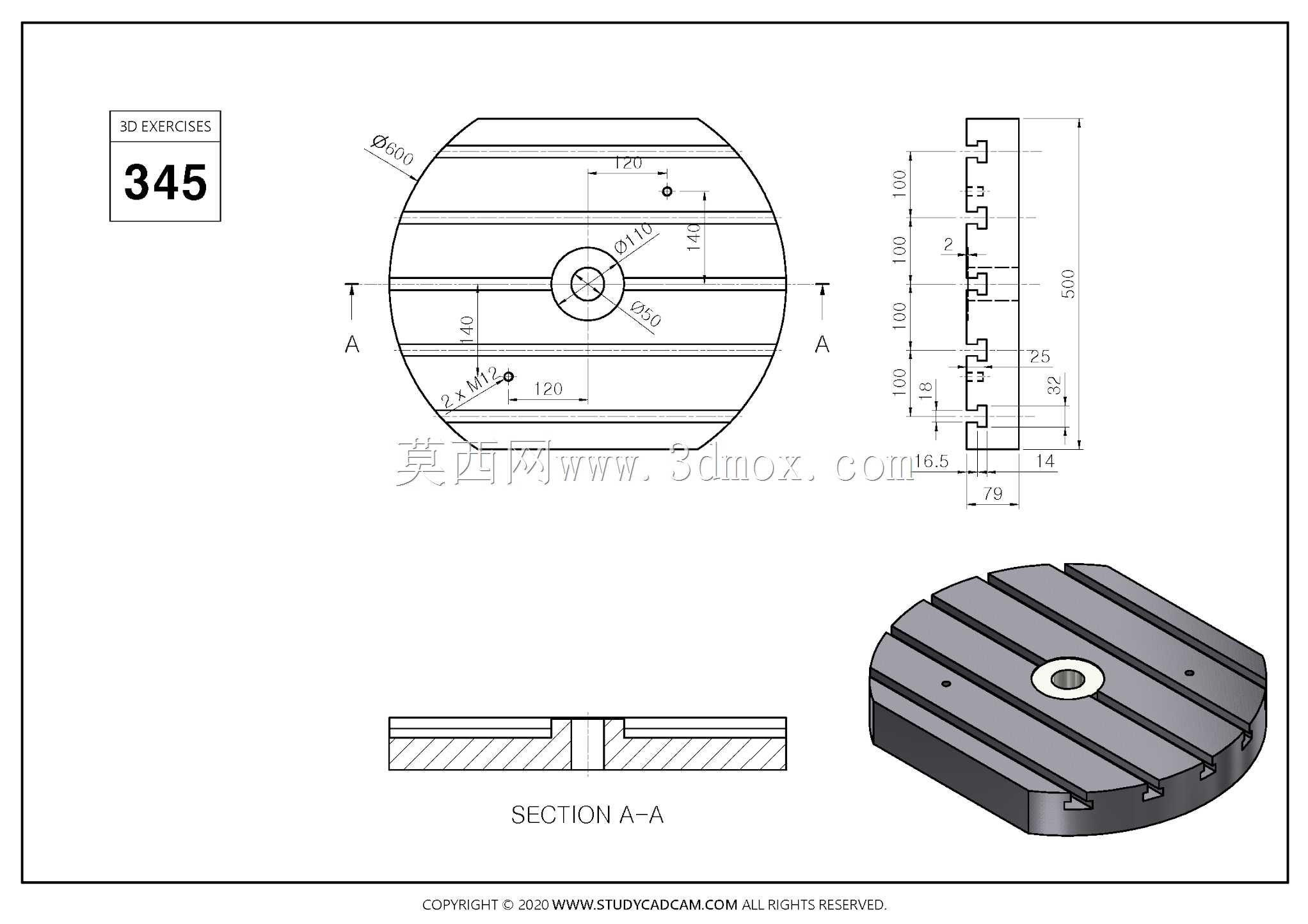 Studycadcam 3D CAD��ϰ345/Autodesk Inventor Pro