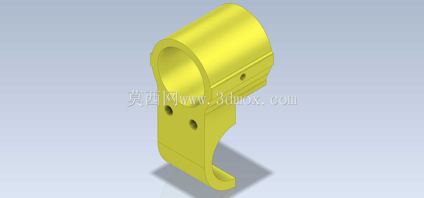 Studycadcam 3D CAD练习339/Mounting clamp/Autodesk Inventor Pro