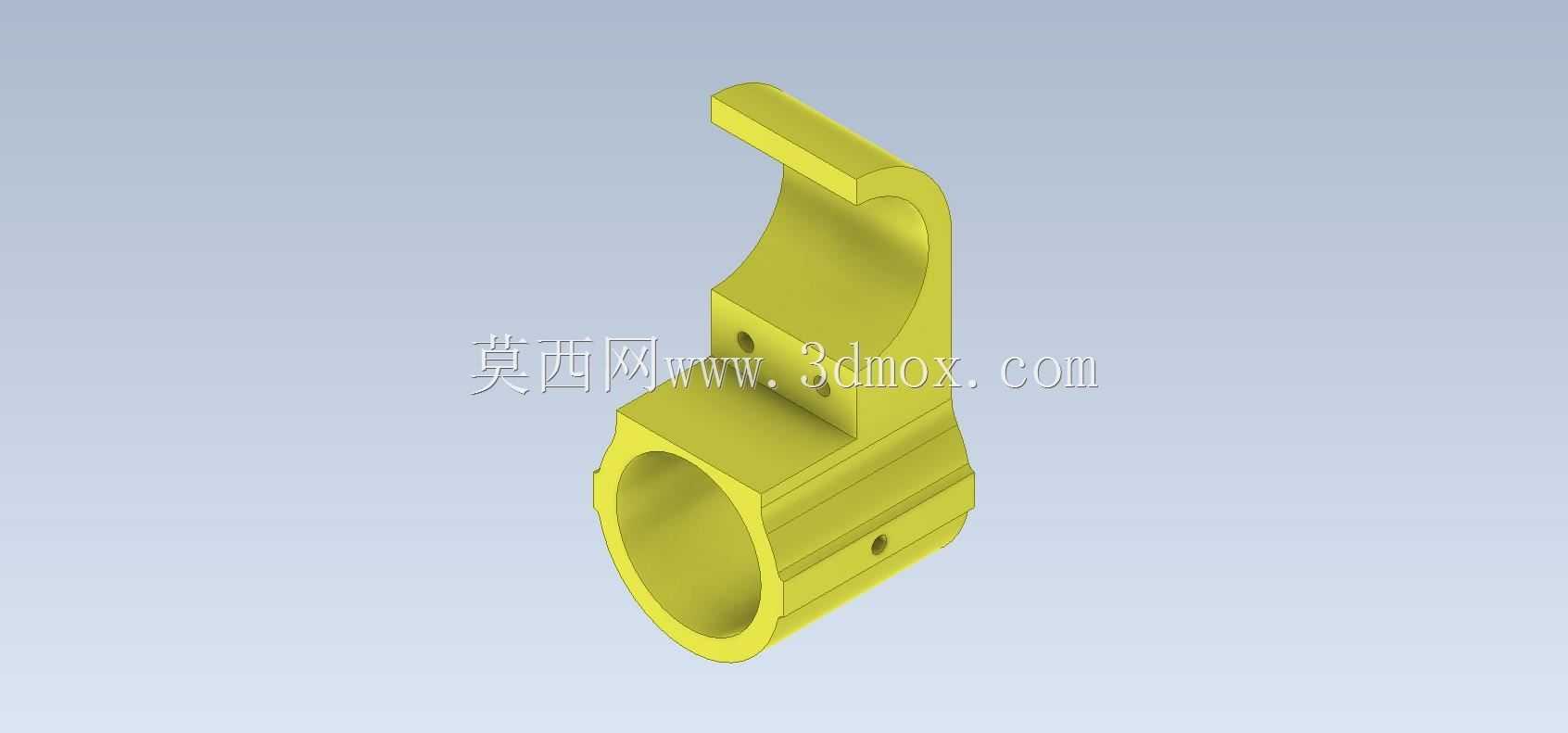 Studycadcam 3D CAD练习339/Mounting clamp/Autodesk Inventor Pro