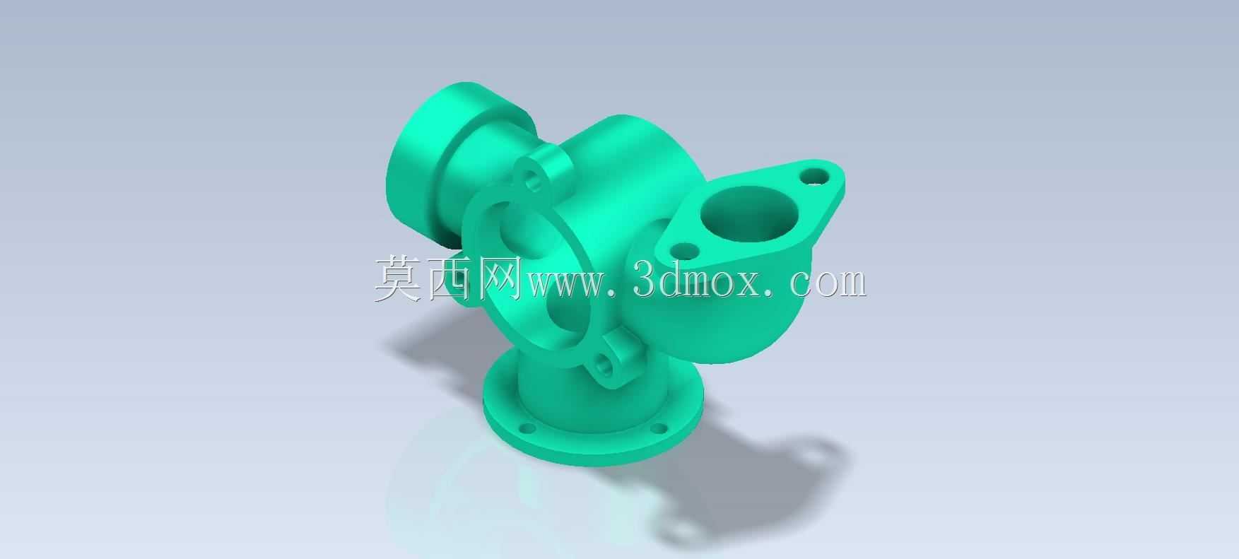 Studycadcam 3D CAD练习333/阀体/Autodesk Inventor Pro