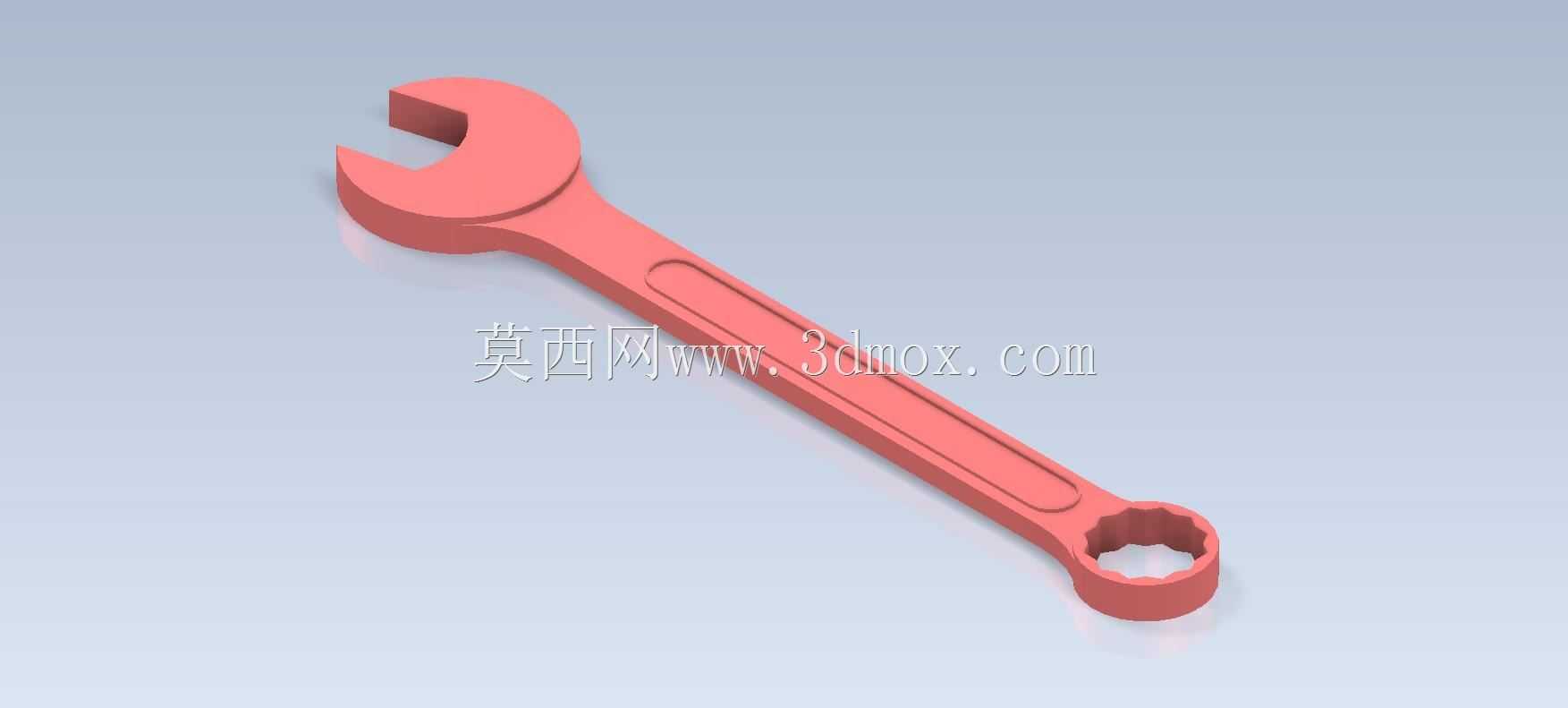 Studycadcam 3D CAD练习331/组合扳手或扳手/llave combinada/Autodesk Inventor Pro