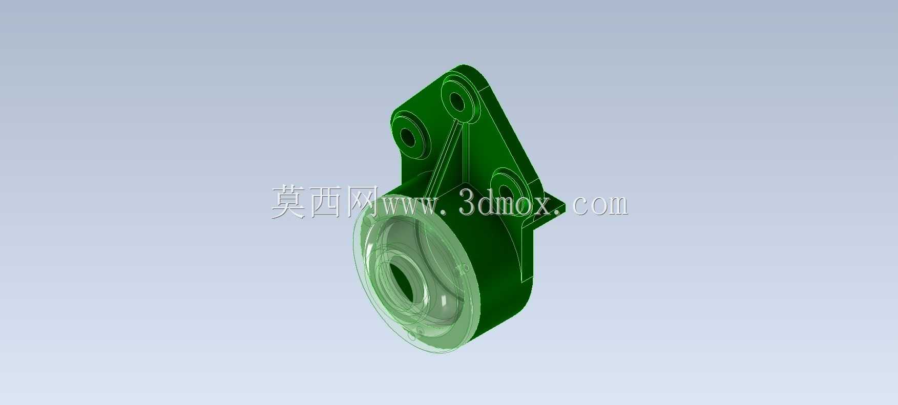 Studycadcam 3D CAD练习305/caja soporte de rodamientos/轴承支撑箱Autodesk Inventor Pro