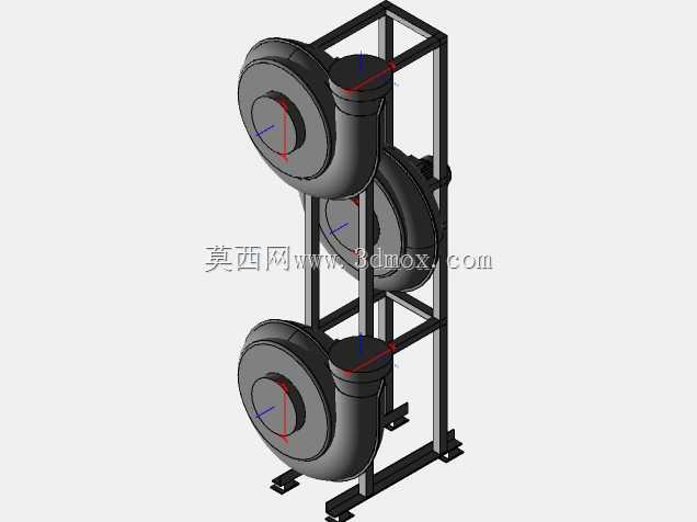 风管抽风机Revit系列,共3套