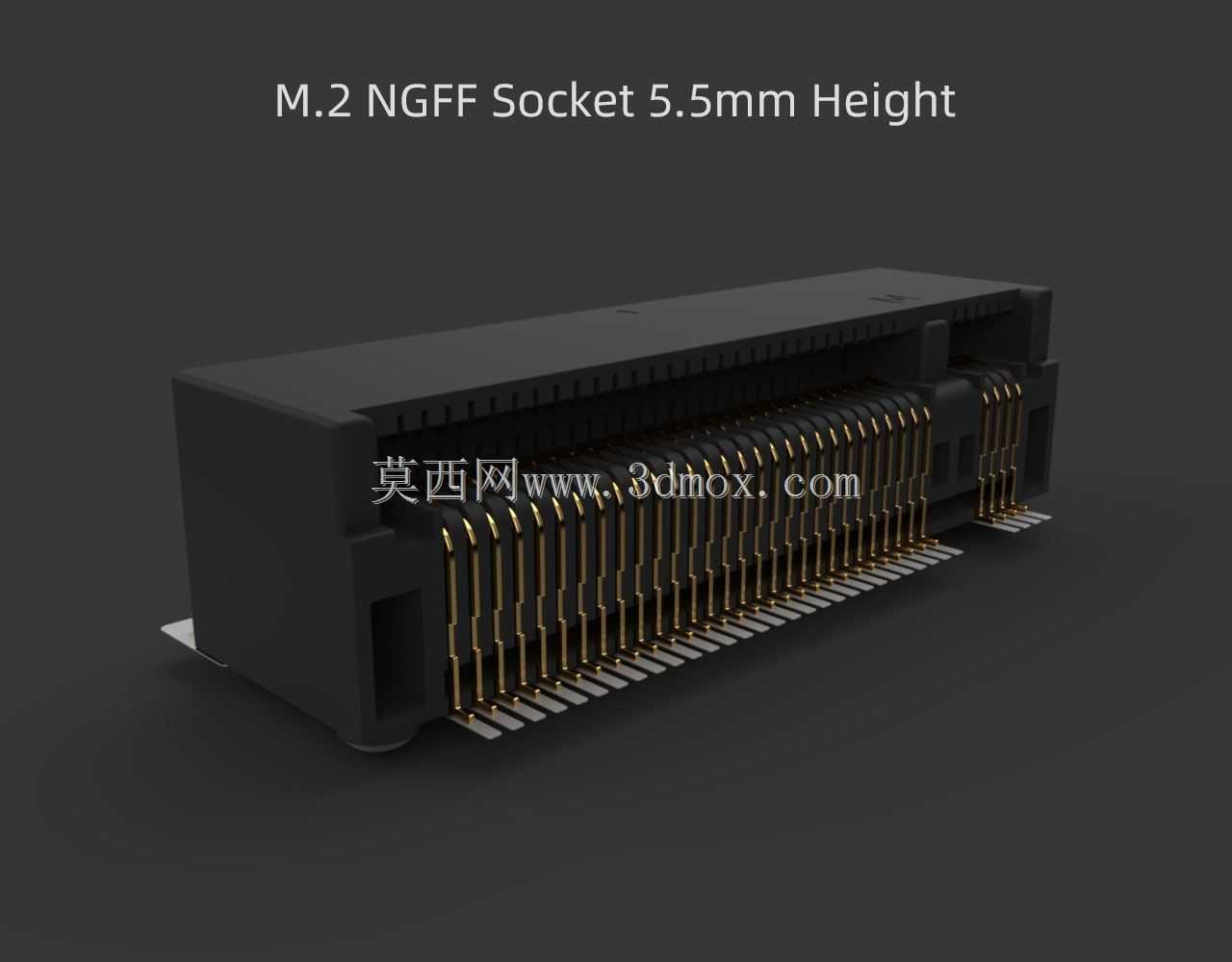 M.2 NGFF插座5.5毫米高