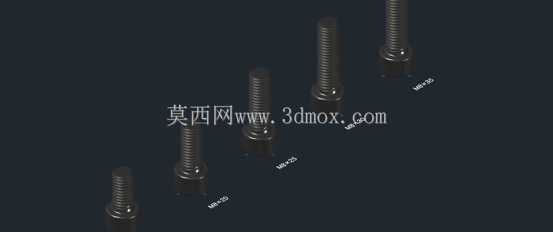 ���ǰ�ͷ��˨M8��ͼ