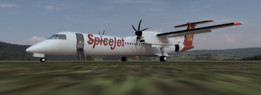 �Ӱ͵�Dash-Q400 SpiceJet