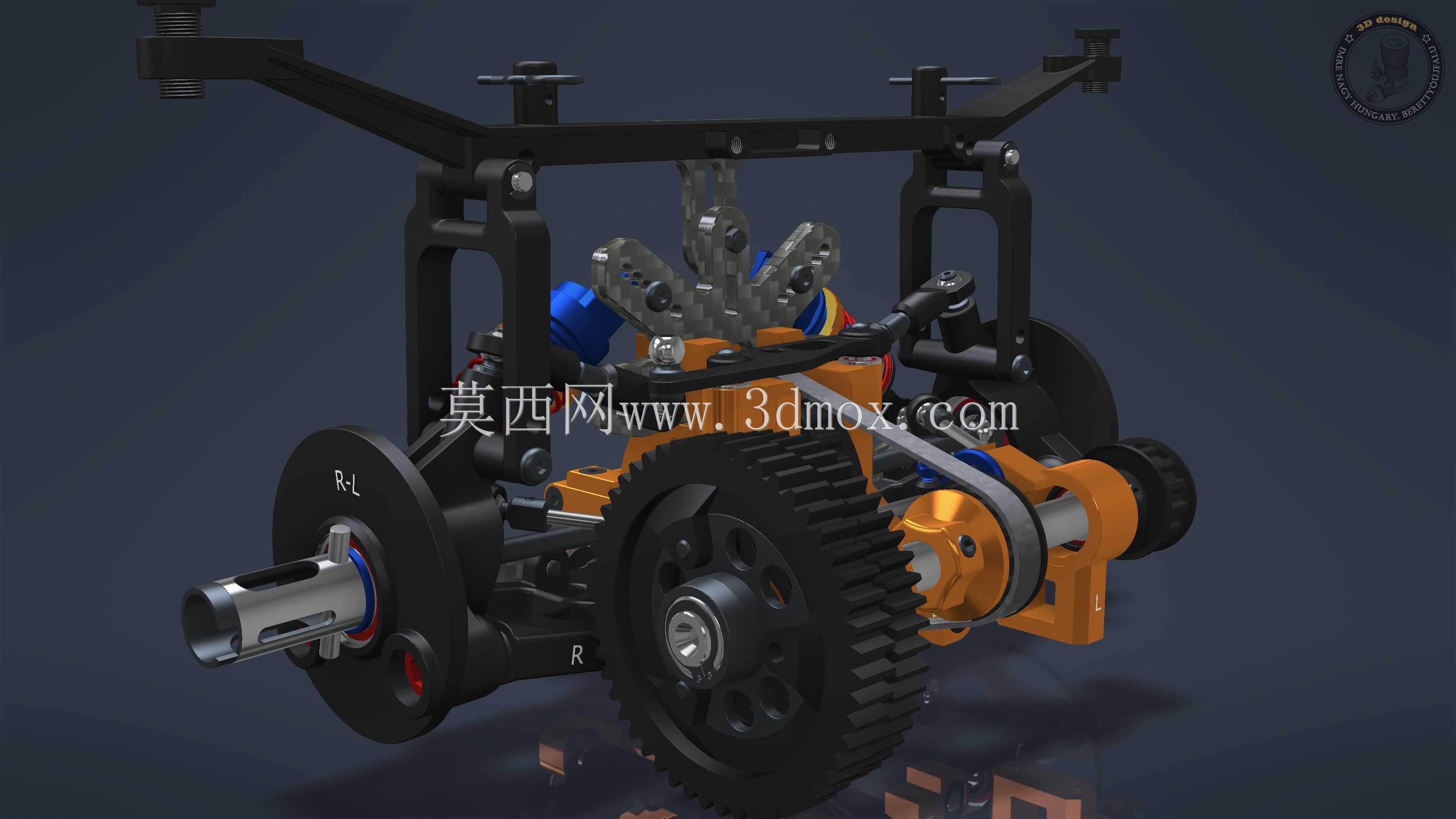 RC车1:8后悬架