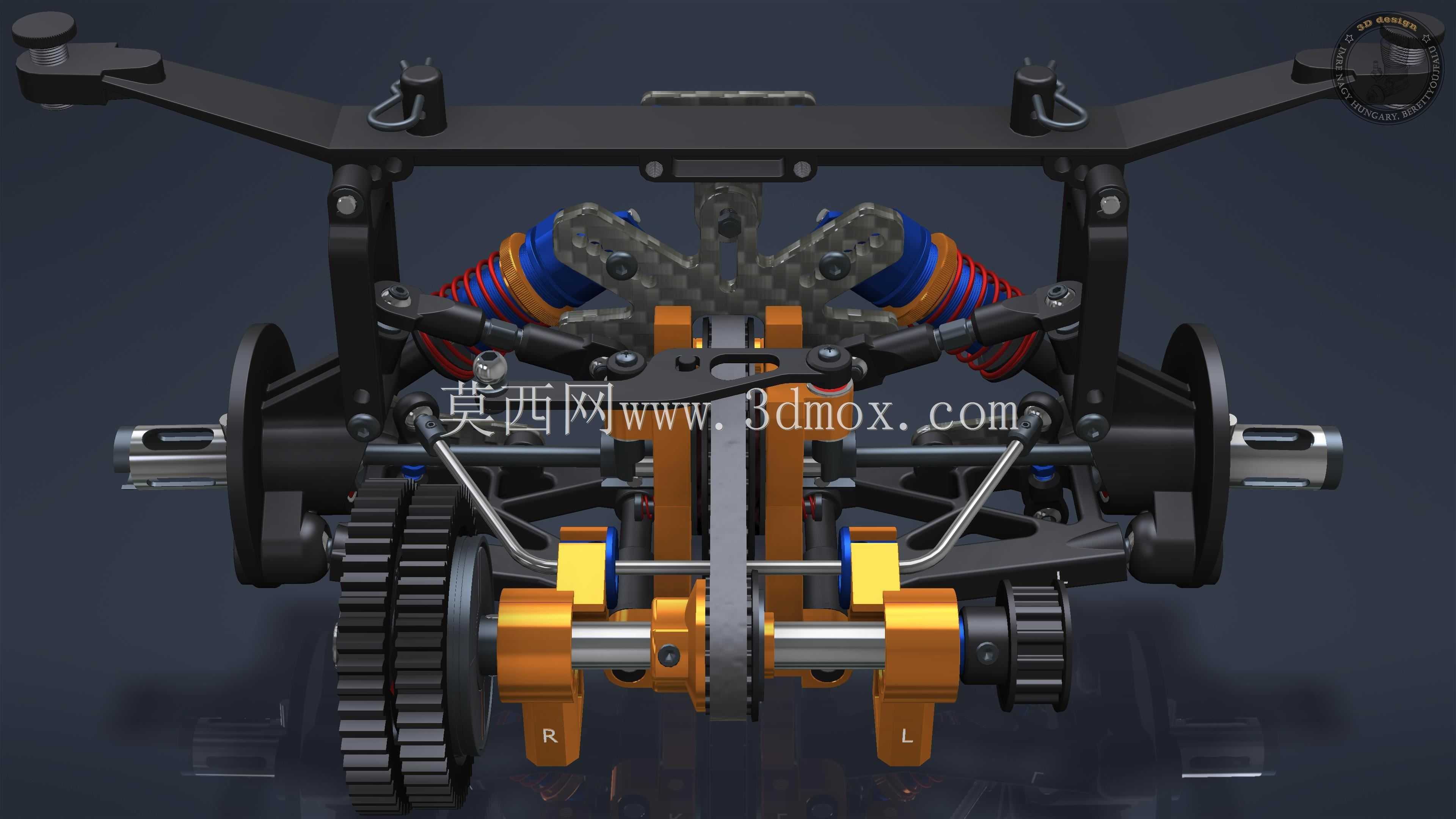 RC车1:8后悬架