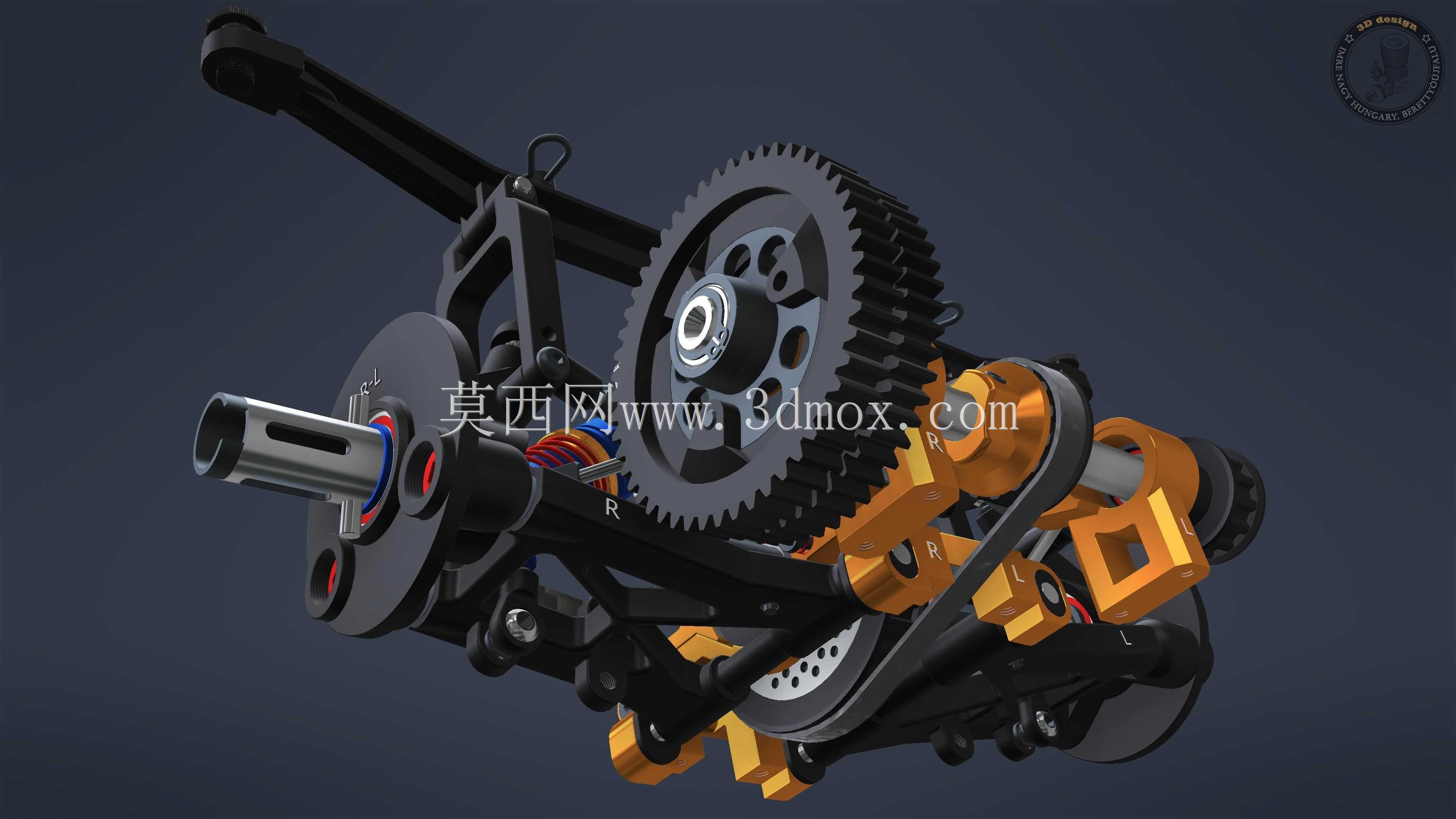 RC车1:8后悬架
