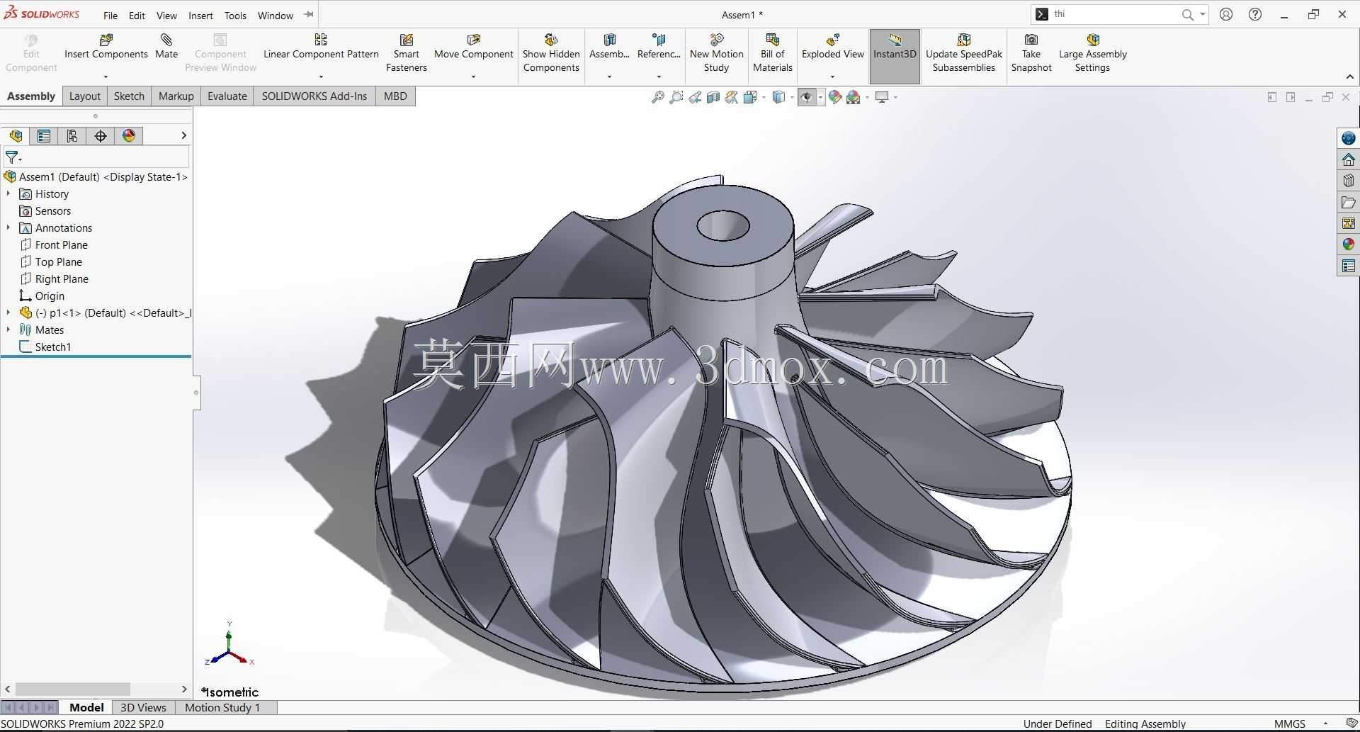 ����Ҷ�������ϰ| Solidworks 2022