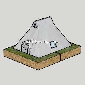 Jomon风格3D可打印混凝土房屋(微型模型)
