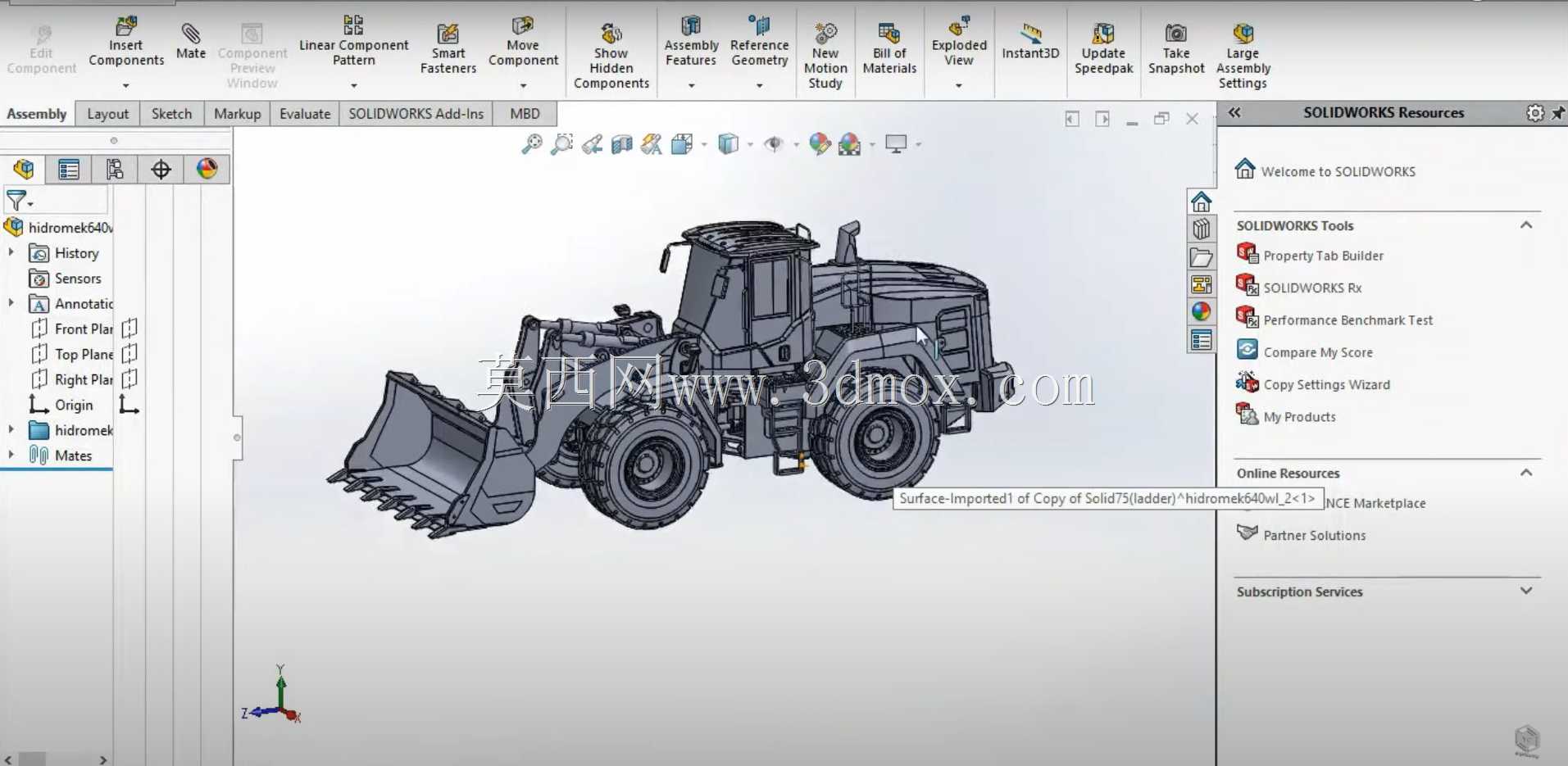 Hidromek 640 Design/HMK 640��ʽװ�ػ�/��֬��ӡ/Rc����/3D��ӡ/Solidworks