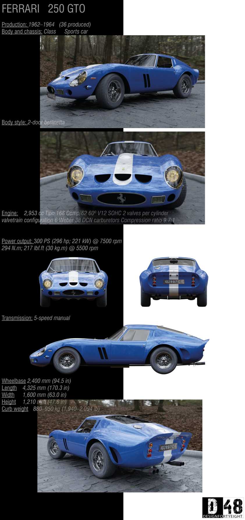 法拉利250GTO 1962