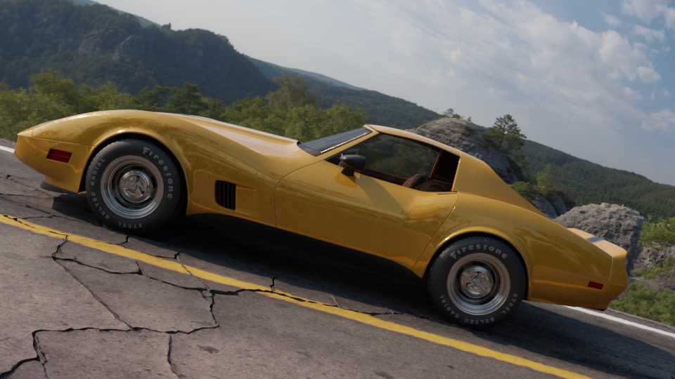 ѩ����Corvette Stingray C3 Coupe 1974