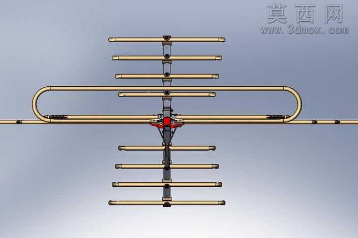 天线VHFUHF亚硅24管元素和偶极子