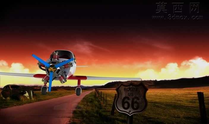 Aeroplanewithfullyworkingradialengine