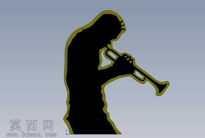 Silhouette-TrumpetPlayer
