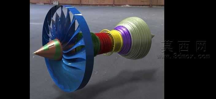 快捷键3D渲染竞争的遄达1000年发动机引擎