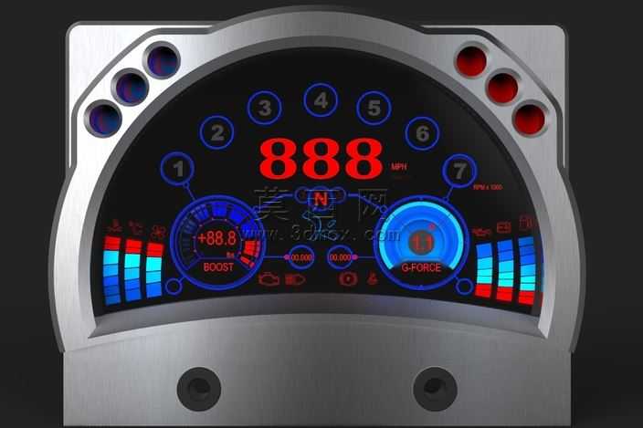500组超级跑车3D短划线