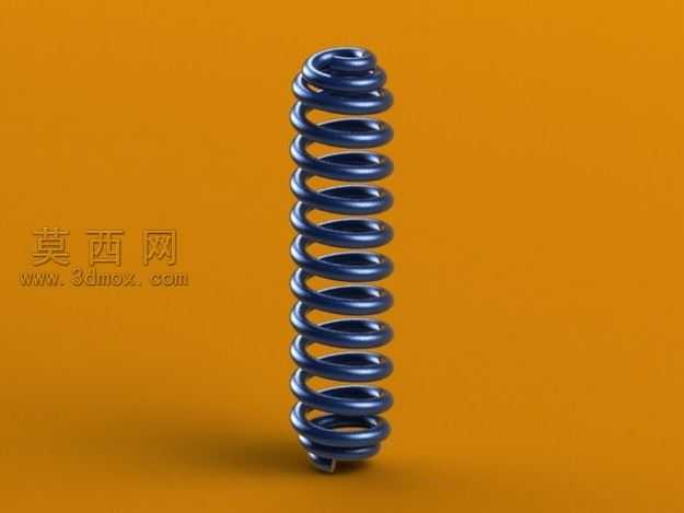 圆锥结束的弹簧