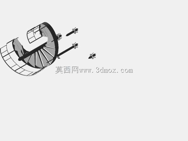 带通道的直螺旋楼梯