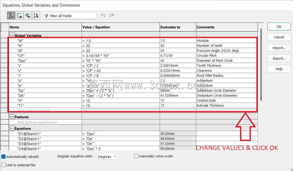 ������/�����߳��ֲ�����ģ�壨SOLIDWORKS��