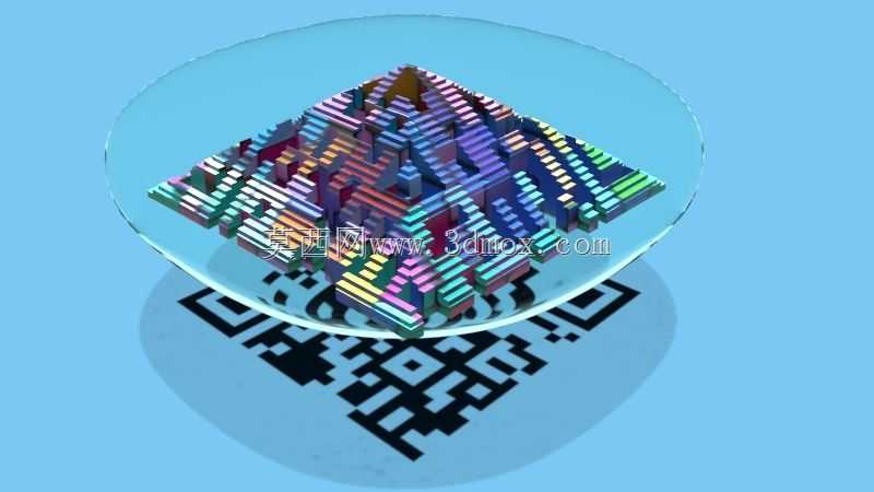 Stratasys Design\u Pebble\u QR\u code\u Shadow\u Art
