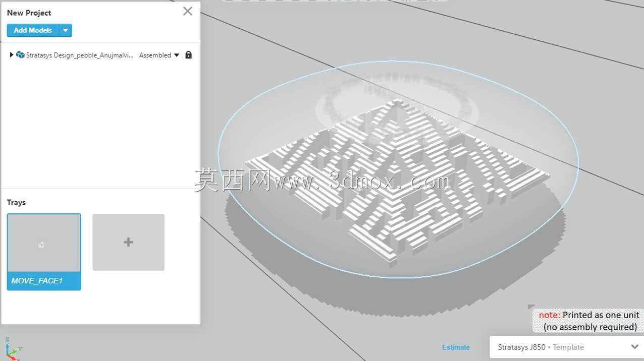 Stratasys Design\u Pebble\u QR\u code\u Shadow\u Art