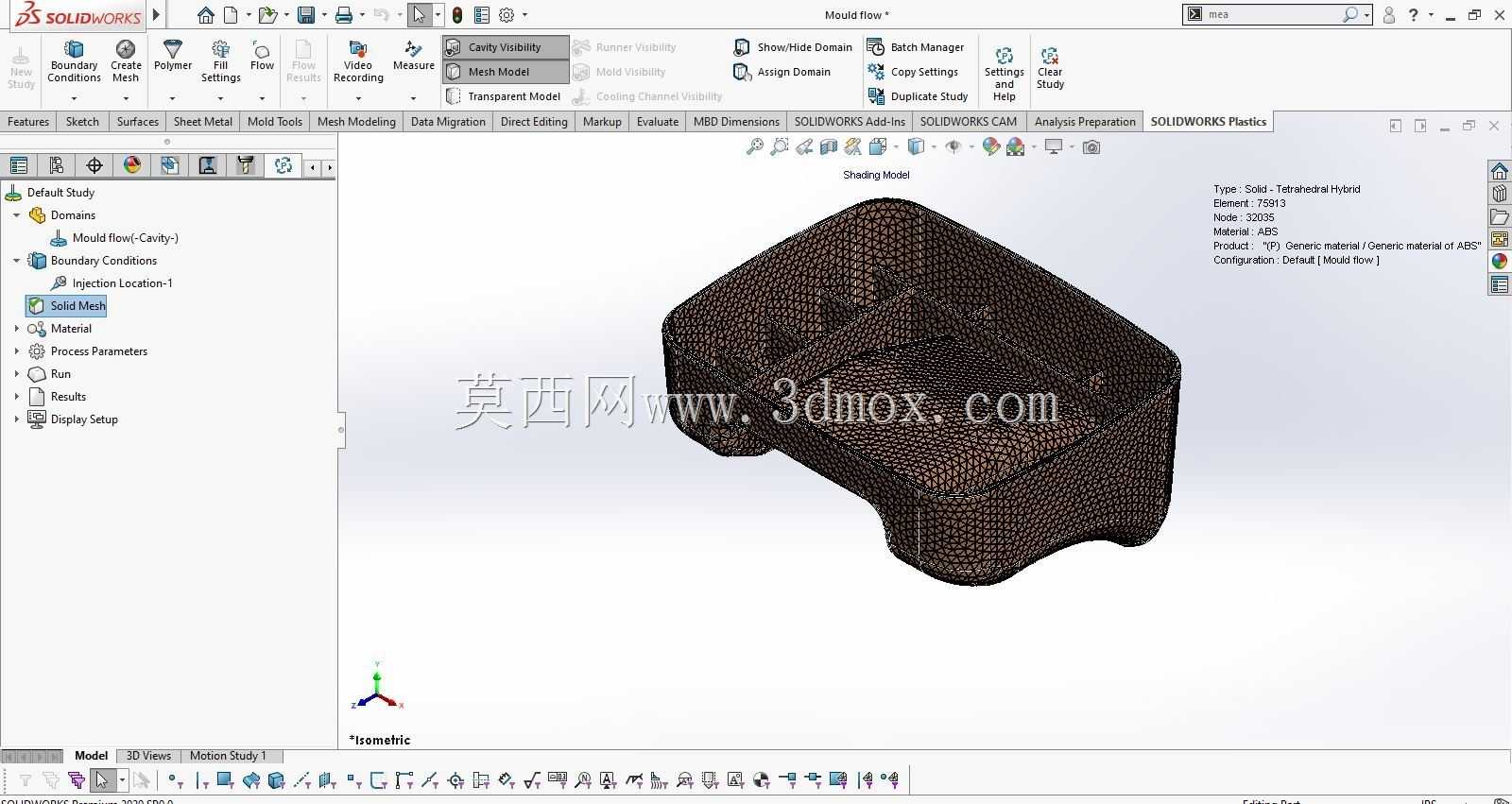 SolidWorks Moldflow