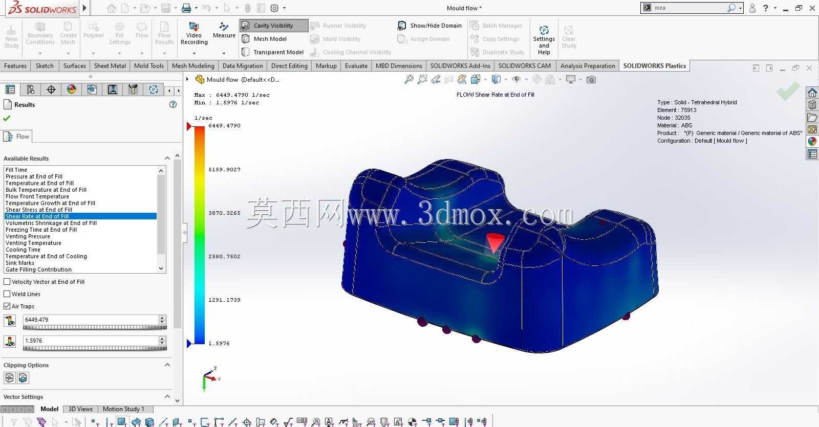 SolidWorks Moldflow