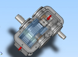 齿轮480 rpm/420 Nm z1=14 z2=31 m=6 P=21 kW
