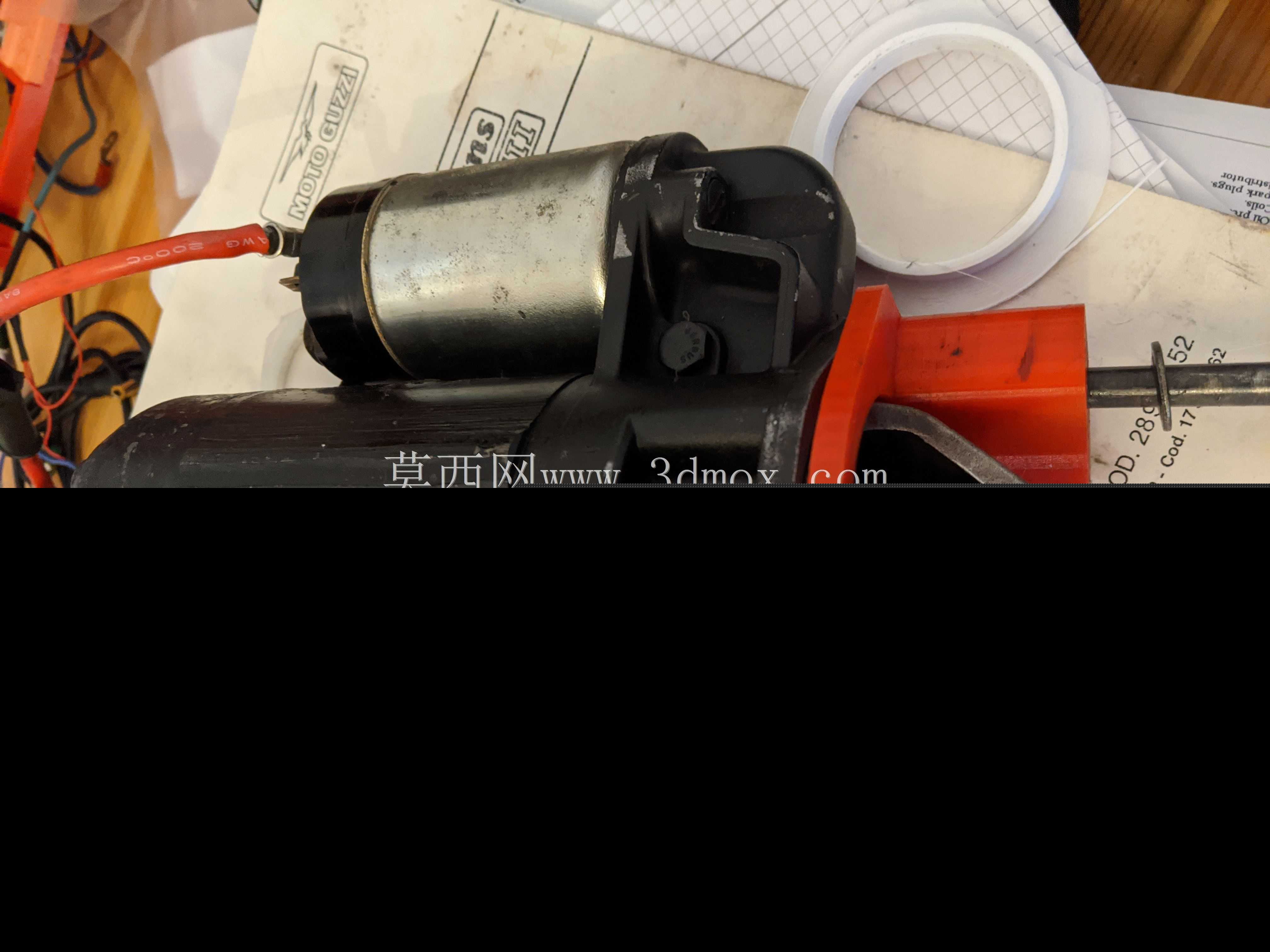 850 Moto Guzzi发动机的Bosch起动机适配器