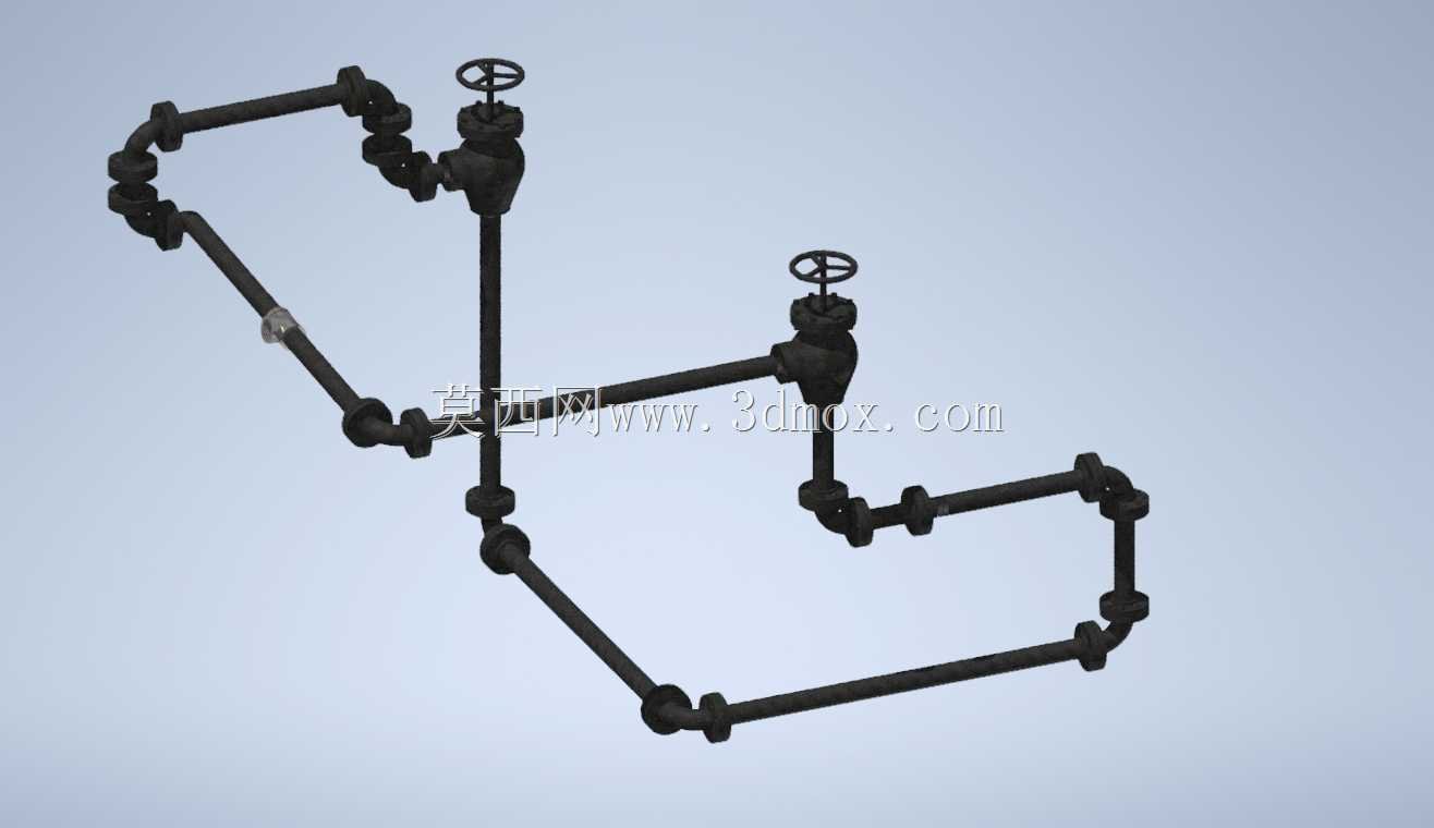 ��Autodesk Inventor����ƵĹܵ�����ģ��